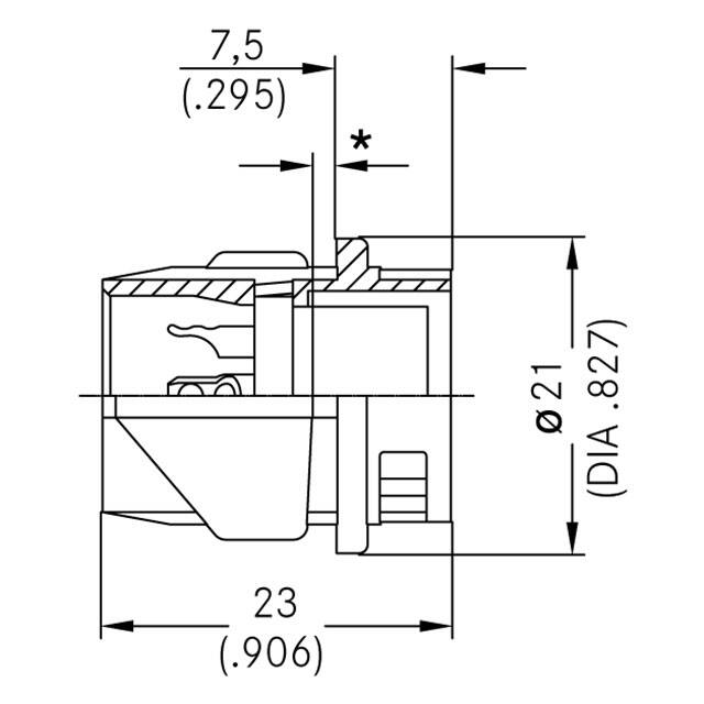 T 3437 500 Amphenol Tuchel Industrial  Circular Connector Assemblies